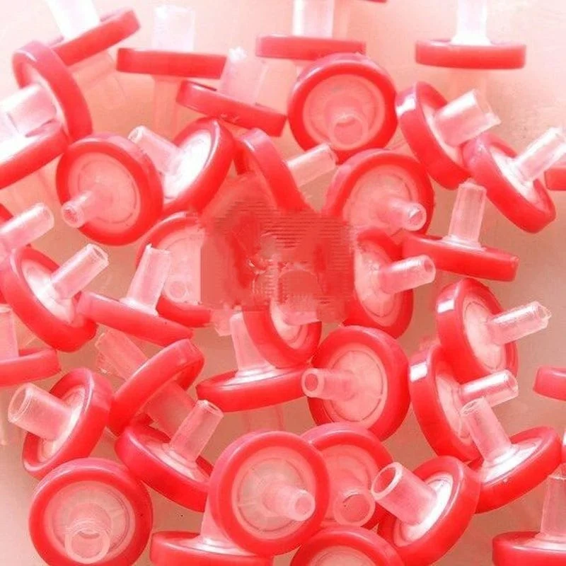 5/10/25 Stück PTFE PES MCE PVDF Nylon Industriespritzenfilter 13–33 mm 0.22–0.45 m Chemie-Laborartikel, zufällige Farbfiltermaske
