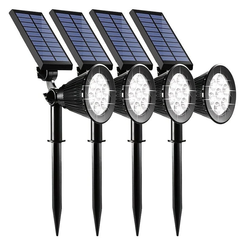 1 Stück 4/7 LED Solar-Gartenlicht, wasserdichter Außenstrahler, Landschaftsbaum-Rasen-RGB-Rasenlicht mit Solar-Graslicht