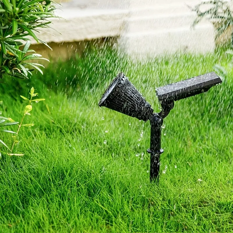 1 Stück 4/7 LED Solar-Gartenlicht, wasserdichter Außenstrahler, Landschaftsbaum-Rasen-RGB-Rasenlicht mit Solar-Graslicht