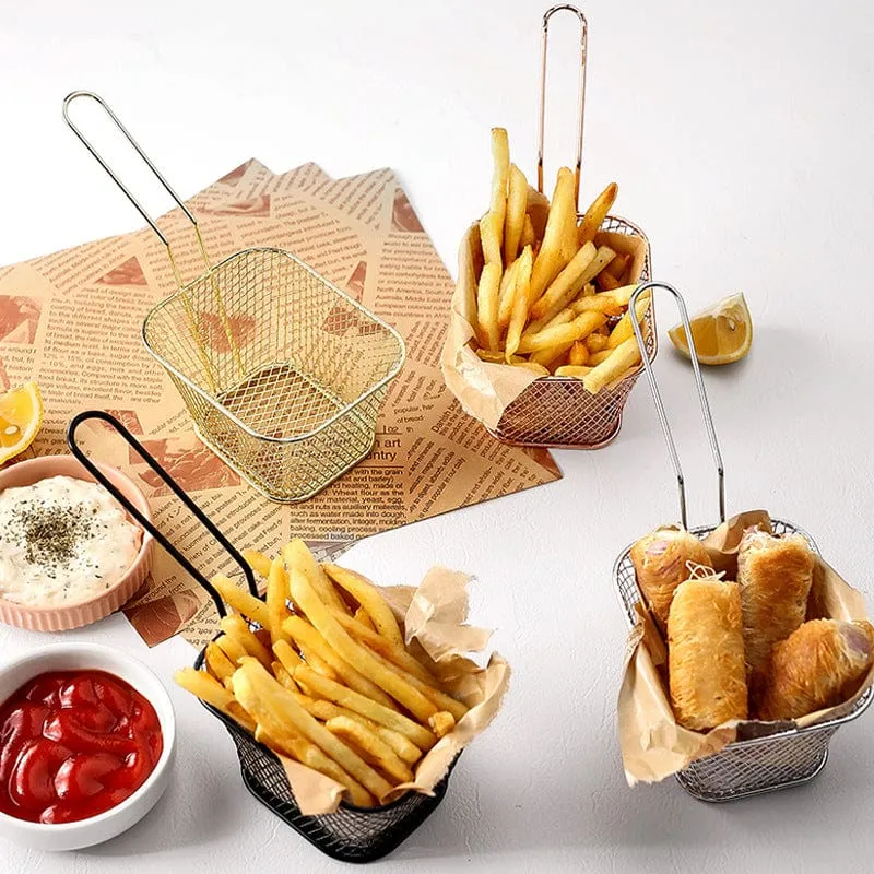 1-teiliges Ölabtropfgestell aus Edelstahl – perfekt für Pommes Frites, Braten und die Präsentation von Speisen!