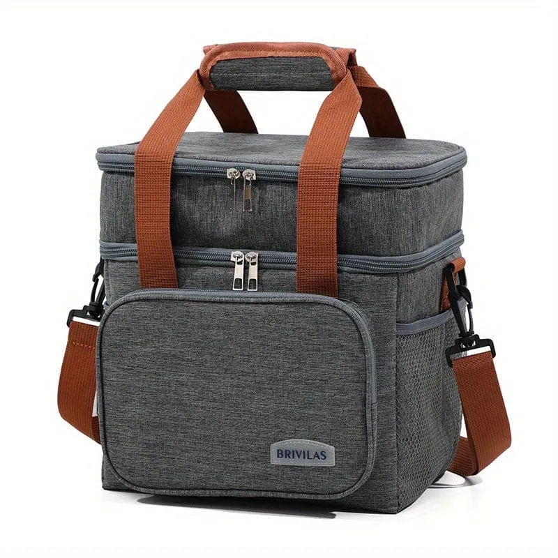Wiederverwendbare, doppellagige, isolierte Lunchtasche – perfekt für Arbeit, Picknick, Schule oder Reisen.