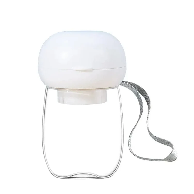 300ml Tragbare Haustier-Wasserflasche Outdoor-Reise-Trinkbecher Futternapf mit Trageband für kleine und mittelgroße Katzen Hunde Heimtierbedarf