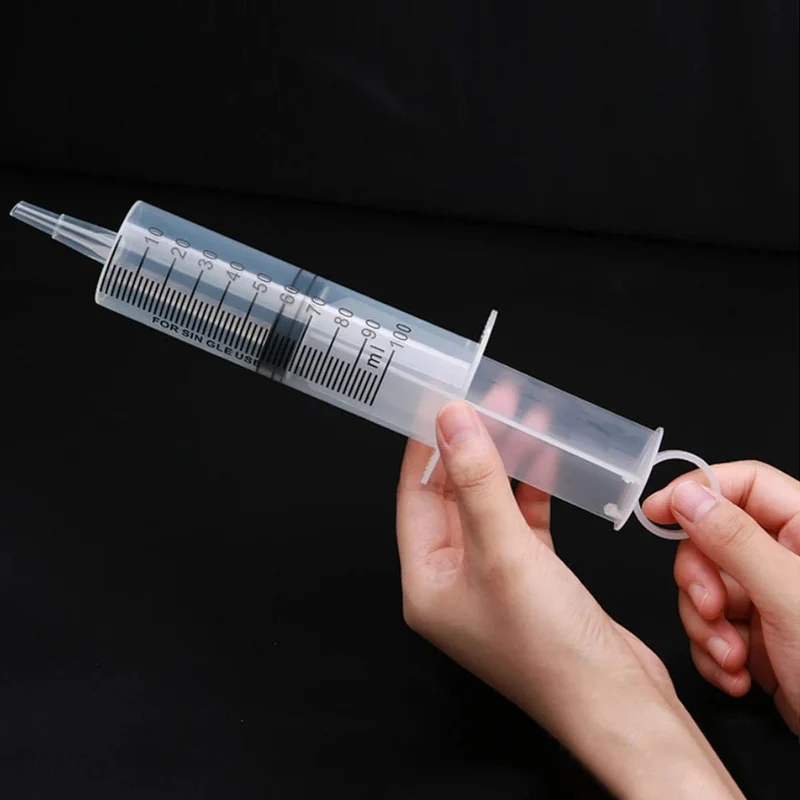 100 ml Flüssigkeitsspritze, Kleberfüllung, Kunststoffspritze, steril, Nährstoff, ohne Nadel, Bewässerung, Nachfüllen für industrielle Hydrokultur