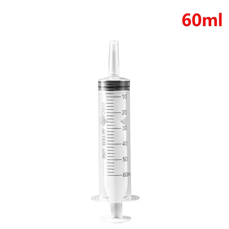 100 ml Flüssigkeitsspritze, Kleberfüllung, Kunststoffspritze, steril, Nährstoff, ohne Nadel, Bewässerung, Nachfüllen für industrielle Hydrokultur