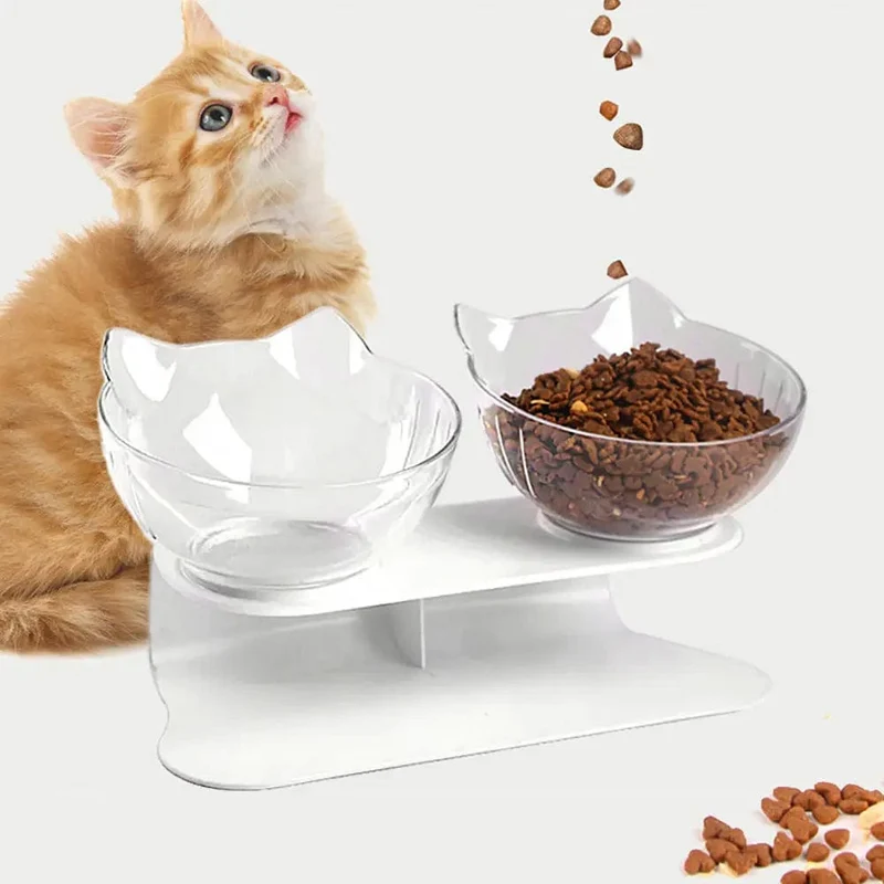 Rutschfeste Katzen-Einzel-Doppel-Haustiernäpfe mit Ständer, Futter- und Wassernäpfe, Neigungsständer, Futterspender für Katzen, Füttern von Kätzchenbedarf