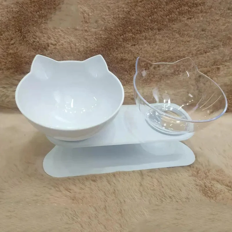 Rutschfeste Katzen-Einzel-Doppel-Haustiernäpfe mit Ständer, Futter- und Wassernäpfe, Neigungsständer, Futterspender für Katzen, Füttern von Kätzchenbedarf