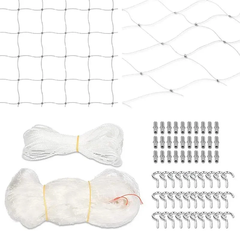 Katzen-Sicherheitsnetz, Nylon-Schutznetz, transparentes Netz für Balkon und Fenster, für Baby-Kind-Fallnetzzaun
