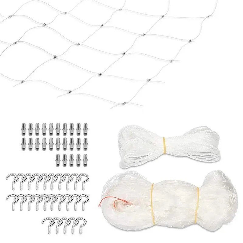 Katzen-Sicherheitsnetz, Nylon-Schutznetz, transparentes Netz für Balkon und Fenster, für Baby-Kind-Fallnetzzaun