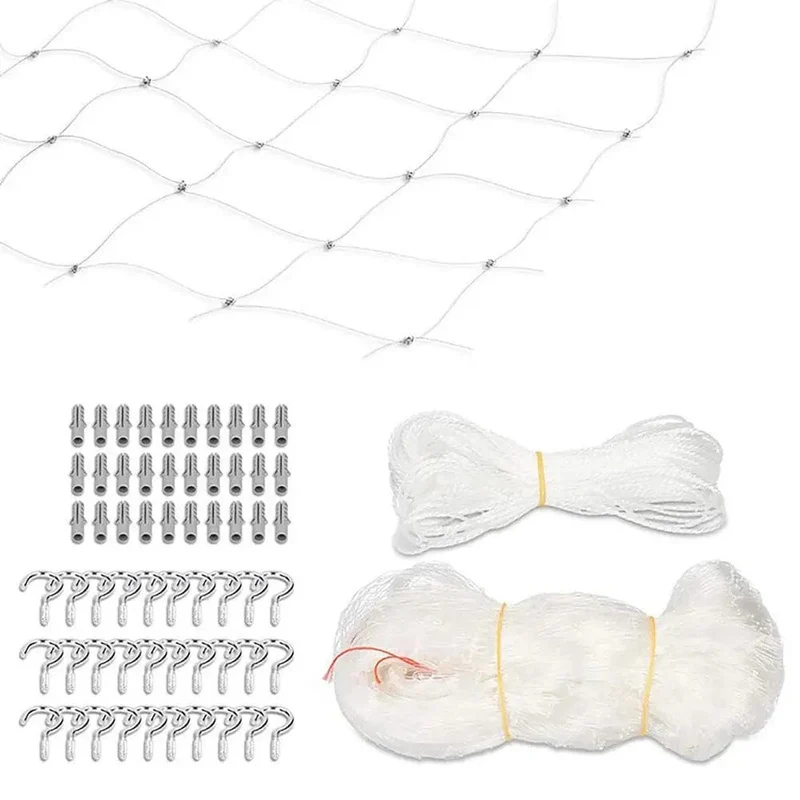 Katzen-Sicherheitsnetz, Nylon-Schutznetz, transparentes Netz für Balkon und Fenster, für Baby-Kind-Fallnetzzaun