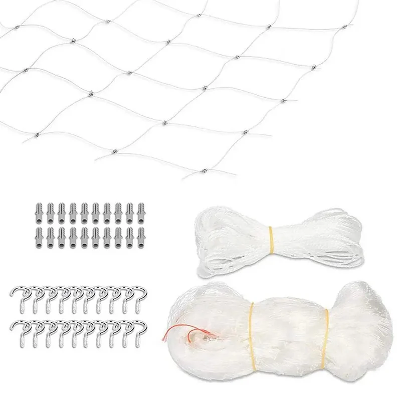 Katzen-Sicherheitsnetz, Nylon-Schutznetz, transparentes Netz für Balkon und Fenster, für Baby-Kind-Fallnetzzaun