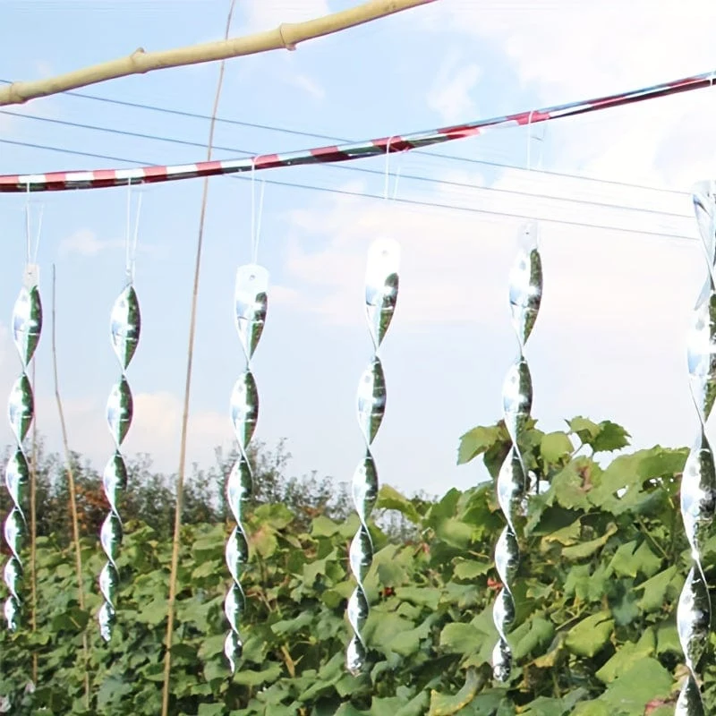 Garten-Terrassen-Dekoration: 1 Stück Vogelabwehrstreifen, spiralförmiger, winddrehender Vogelfänger und Windspiele – perfekte Erinnerungsgeschenke!