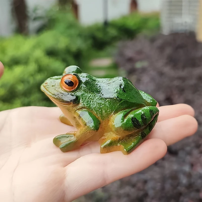 1 Stück Mikro-Landschaftssimulation, Frosch-Ornamente, Gartenarbeit, Bonsai, saftig, dekoratives Landschaftszubehör, Mini-Dekorationsornamente für drinnen und draußen