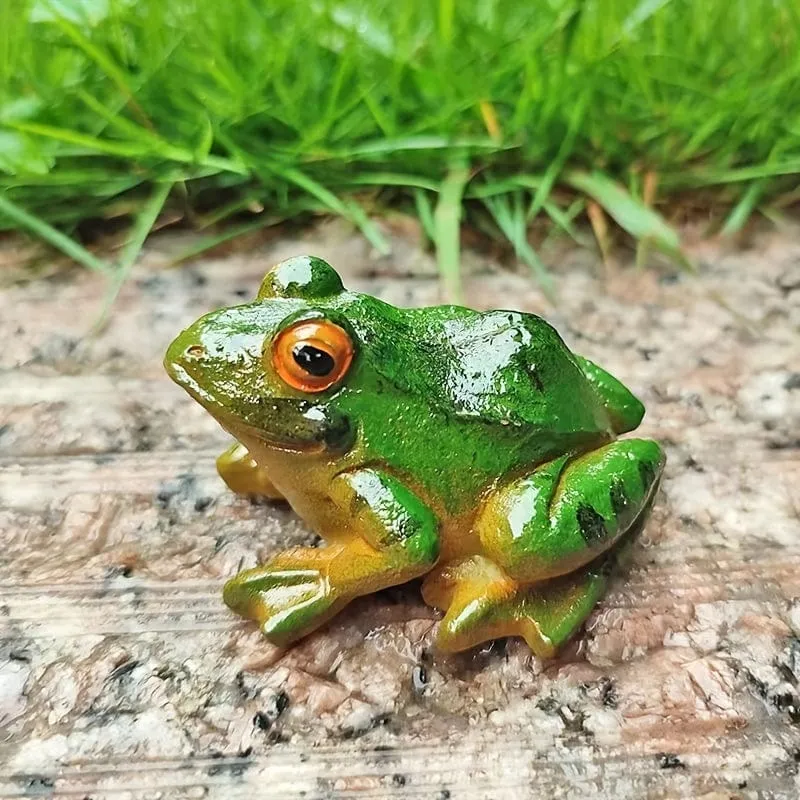 1 Stück Mikro-Landschaftssimulation, Frosch-Ornamente, Gartenarbeit, Bonsai, saftig, dekoratives Landschaftszubehör, Mini-Dekorationsornamente für drinnen und draußen