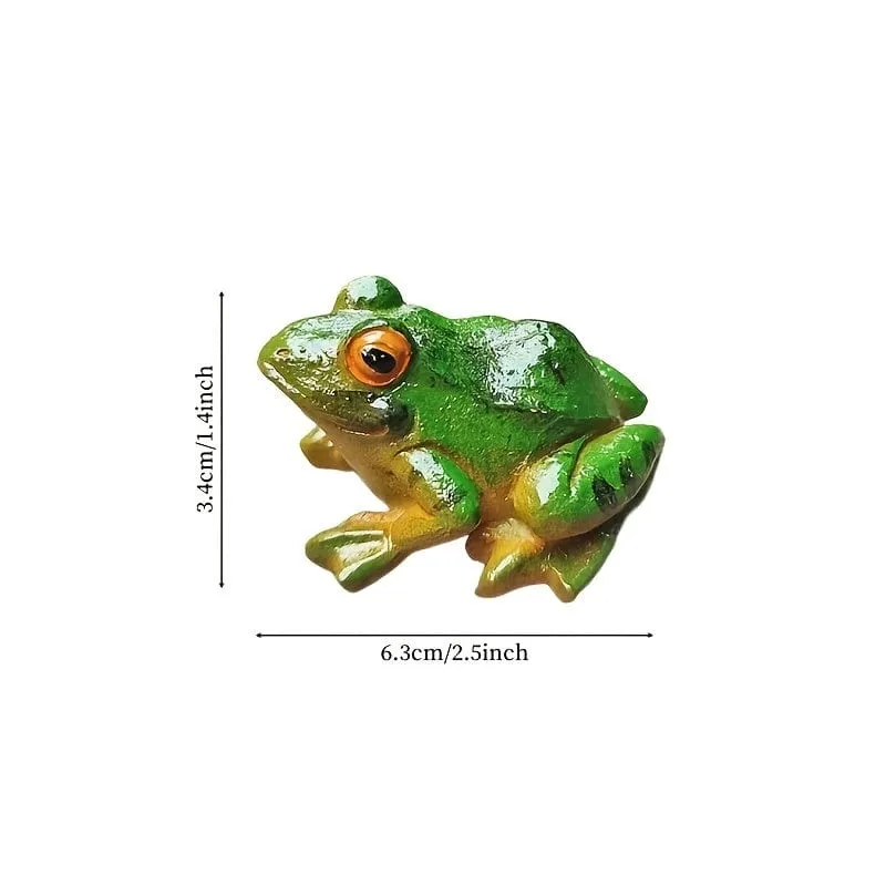 1 Stück Mikro-Landschaftssimulation, Frosch-Ornamente, Gartenarbeit, Bonsai, saftig, dekoratives Landschaftszubehör, Mini-Dekorationsornamente für drinnen und draußen