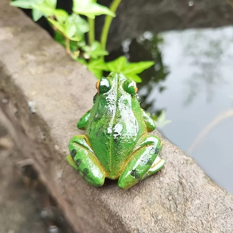 1 Stück Mikro-Landschaftssimulation, Frosch-Ornamente, Gartenarbeit, Bonsai, saftig, dekoratives Landschaftszubehör, Mini-Dekorationsornamente für drinnen und draußen