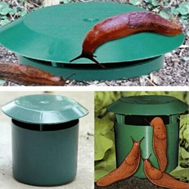 2 Stück, Gartenschnecken- und Schneckenfalle, fangen Schnecken, Schnecken, umweltfreundlich, Spinnenfänger, wiederverwendbar, Garten- und Bauernhofschutz