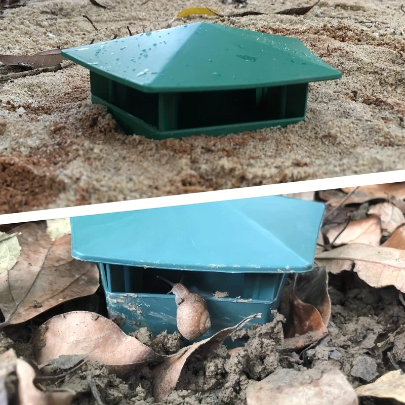 1 Stück Schneckenkontroller Schneckenkäfig Insektenfalle Garten Reptilienfalle Gemüsegarten Kunststoff-Insektenfalle, Schädlingsbekämpfung, Gartenwerkzeug