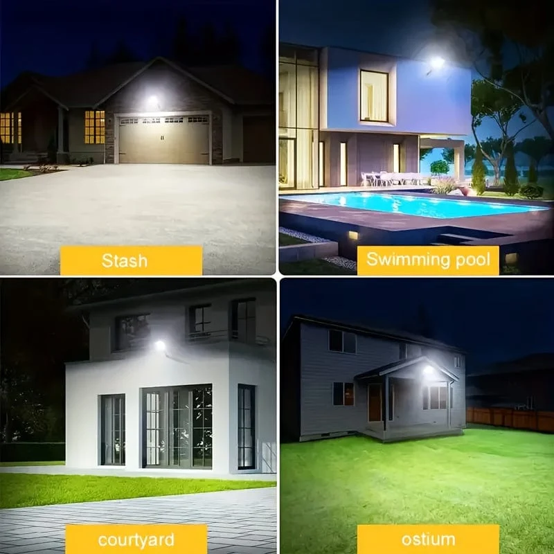 1PC 6500K Superhelle LED-Solar-Wandleuchte, Bewegungssensor, 3 Beleuchtungsmodus-Licht, Outdoor-Garten-Sicherheitsstraßen-Yard-Lampe Solar-Gartenlampe mit Batterie