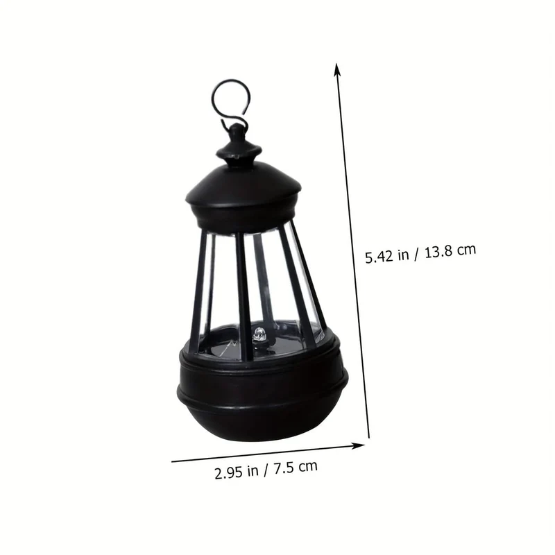 1/2 Stück Solar-Außenhängeleuchten, Solarlaterne, Retro-Solarleuchten, 10 Lumen warmweiße wasserdichte LED-Laternen, für DIY-Feengarten-Innenhof-Dekoration im Freien