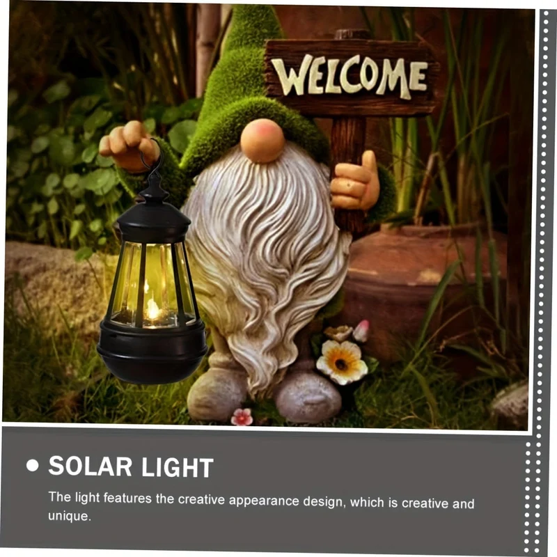 1/2 Stück Solar-Außenhängeleuchten, Solarlaterne, Retro-Solarleuchten, 10 Lumen warmweiße wasserdichte LED-Laternen, für DIY-Feengarten-Innenhof-Dekoration im Freien