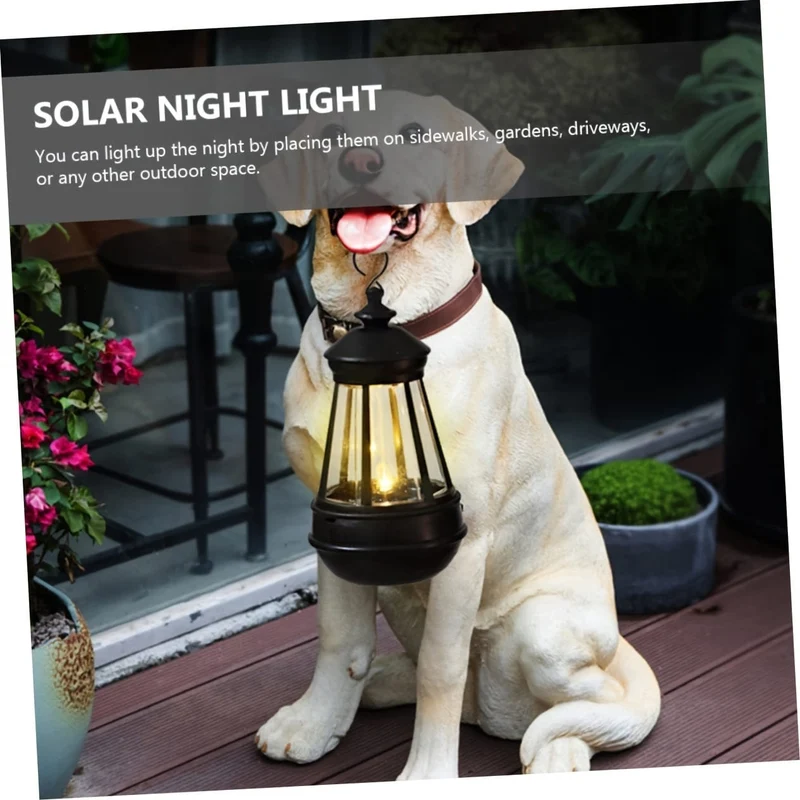 1/2 Stück Solar-Außenhängeleuchten, Solarlaterne, Retro-Solarleuchten, 10 Lumen warmweiße wasserdichte LED-Laternen, für DIY-Feengarten-Innenhof-Dekoration im Freien