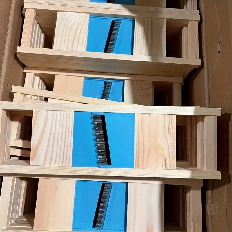 1 Stück, Kartoffel-Gitterschneider, gewellter Häcksler aus Holz, Kartoffelschneider, Gemüseschneider, multifunktionale Gurkenschneider, Gemüseschneider, Küchenutensilien, Küchenhelfer