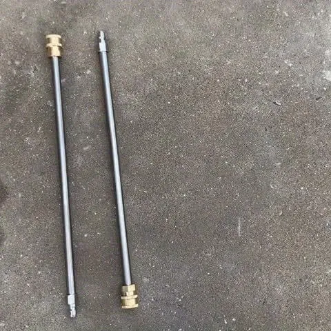 2 Stück 16" Edelstahl 1/4" Schnellanschluss-Hochdruckreinigerlanze, Hochdruckreiniger-Verlängerungsstab