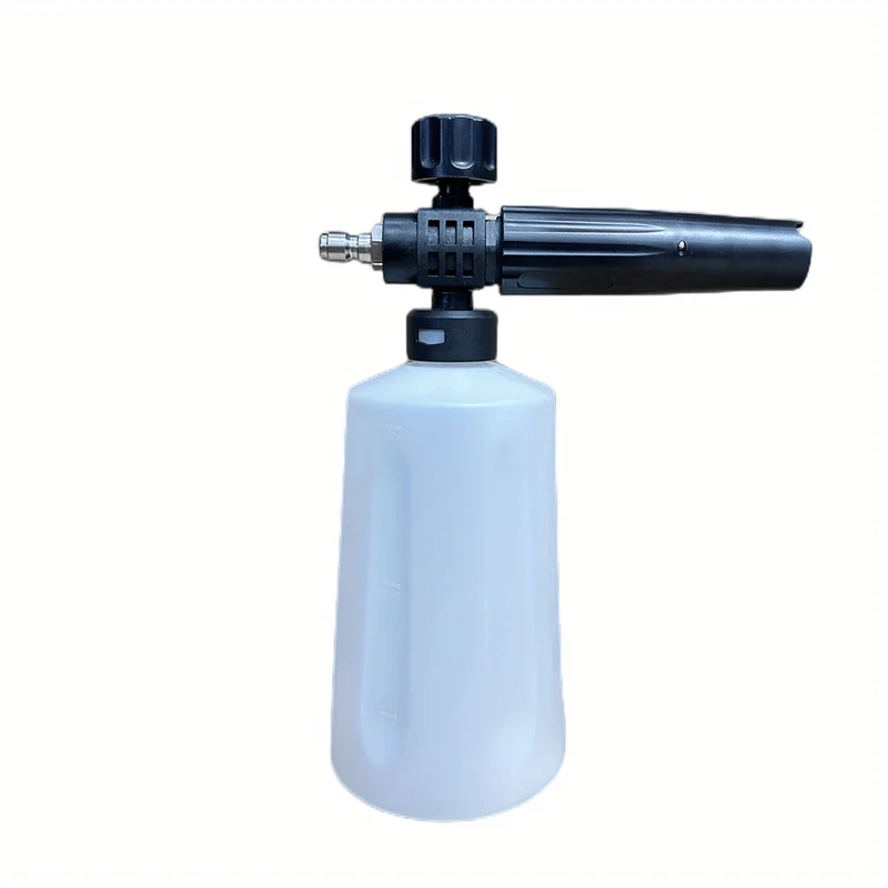 1 Satz, Schneeschaumkanone mit 1/4-Zoll-Schnellanschluss, 700-ml-Flasche, als Hochdruckreiniger-Sprühpistole verwendbar, Autowaschseifen-Aufsatzsatz, Schaumreiniger-Werkzeug