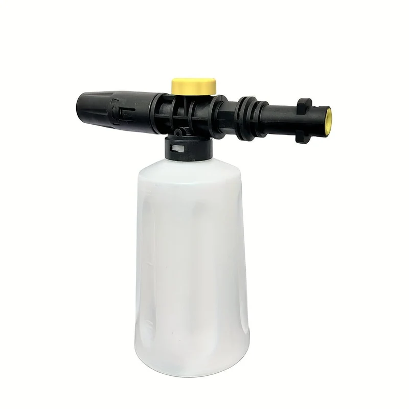 1-teiliges Schaumkanonen-Jet-Flaschen-Schneeschaum-Lanzen-Waschset für Karcher K2 K3 K4 K5 K6 K7 K-Serie, Seifengenerator, Hochdruckreiniger, Auto-Schaumer, Wäsche, verstellbare Sprühdüse, 700 ml