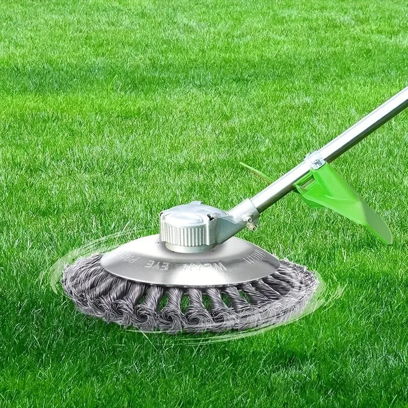 1 Stück Garten-Rasenmäher-Kopf-Unkrautbürste, Speichenrad, Garten-Unkrautbürste, Rasenmäher, Grasschneider, Schneidwerkzeug
