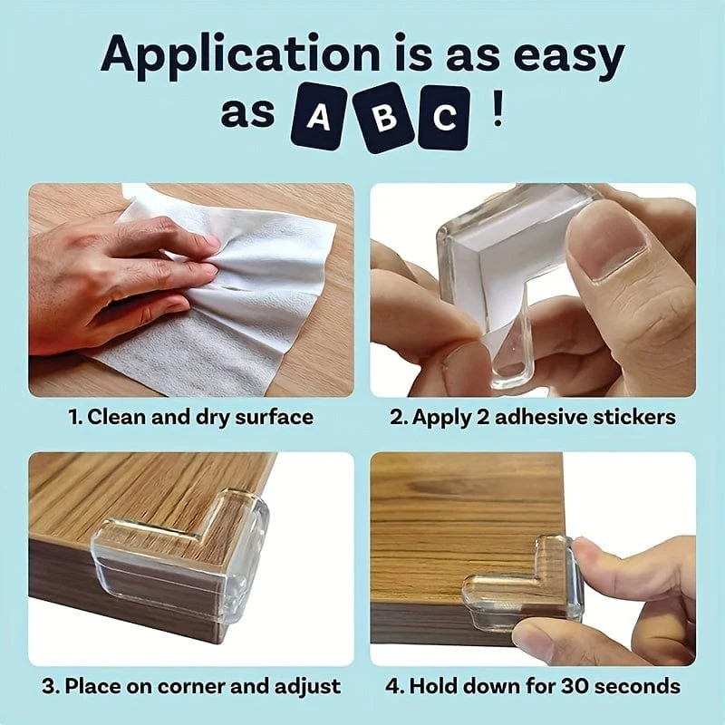 4 stücke Anti-kollision Tisch Ecke Pad Anti-kollision Sicherheit Schutzhülle Glas Couchtisch Weiche Silikon Verdickte Ecke Wrap