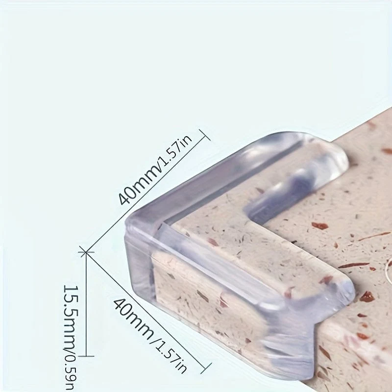 4 stücke Anti-kollision Tisch Ecke Pad Anti-kollision Sicherheit Schutzhülle Glas Couchtisch Weiche Silikon Verdickte Ecke Wrap