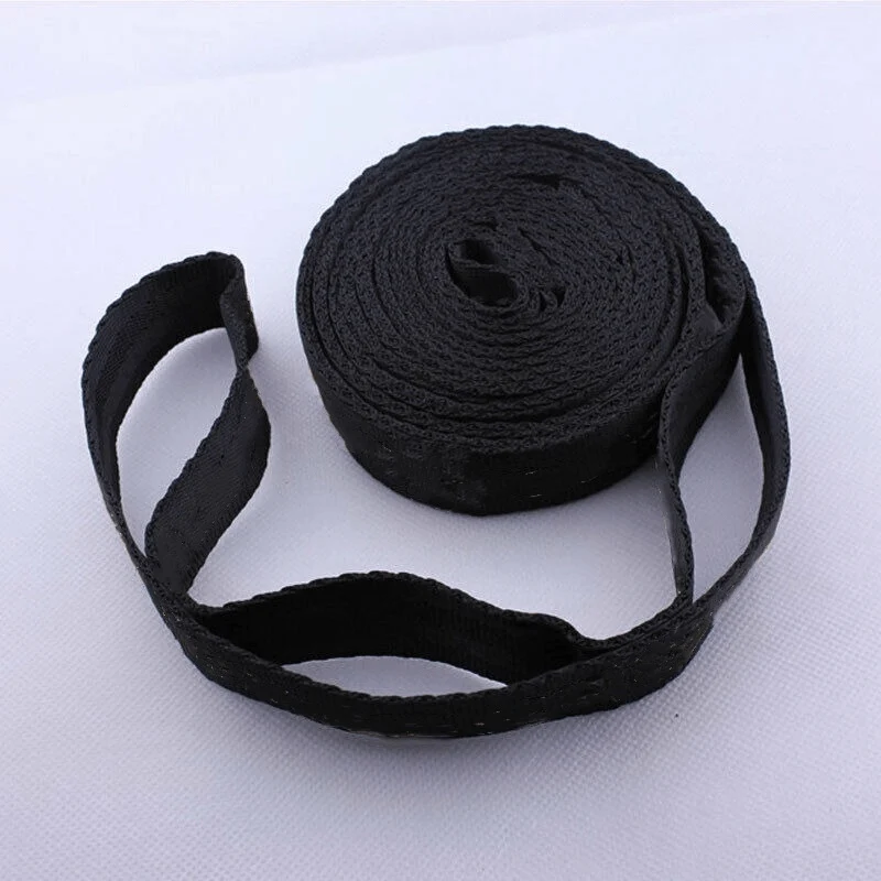 2 Stück Hängemattengurte, speziell verstärkte Polyestergurte, 5 Ringe, hochbelastbare Hängemattengurte mit Widerhaken für Outdoor-Camping