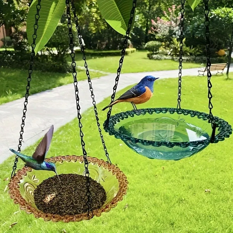 1 Stück hängendes Vogelhäuschen, Vogelbad für den Außenbereich, Gartendekoration, Hof, Bauernhof, Kolibri