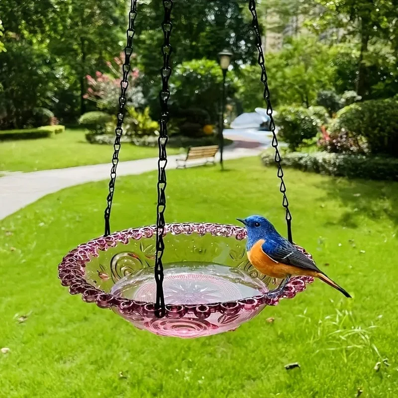 1 Stück hängendes Vogelhäuschen, Vogelbad für den Außenbereich, Gartendekoration, Hof, Bauernhof, Kolibri
