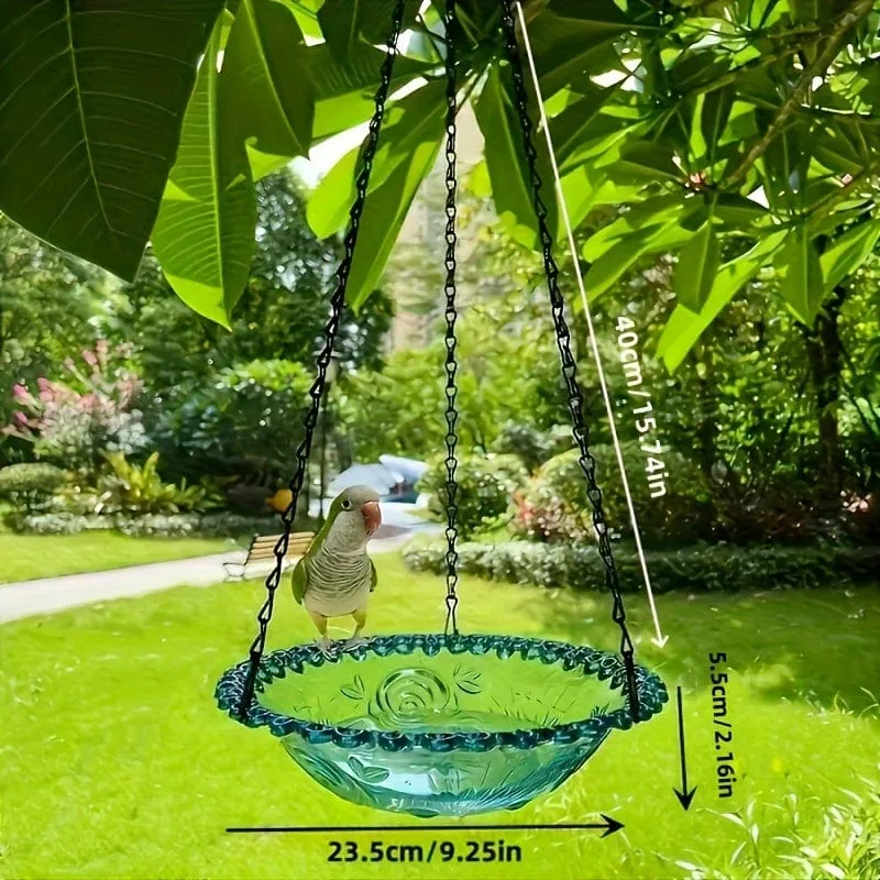 1 Stück hängendes Vogelhäuschen, Vogelbad für den Außenbereich, Gartendekoration, Hof, Bauernhof, Kolibri