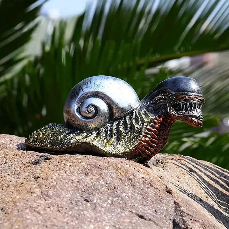 1-teiliges Alien-Schneckenstatuenmodell – Verleihen Sie Ihrem Garten oder Ihrer Inneneinrichtung eine lustige und einzigartige Note!