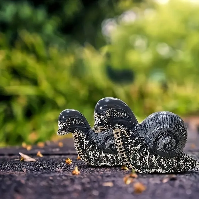 1-teiliges Alien-Schneckenstatuenmodell – Verleihen Sie Ihrem Garten oder Ihrer Inneneinrichtung eine lustige und einzigartige Note!