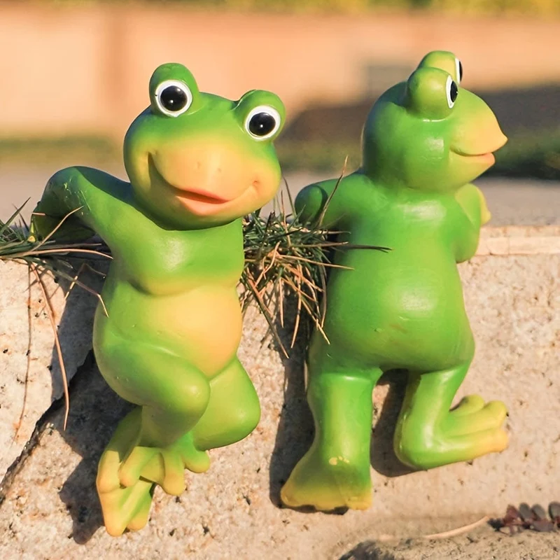 Niedliche Froschfiguren im 3er-Set: Verleihen Sie Ihrer Terrasse, Ihrem Rasen oder Ihrem Haus Spaß und Laune mit diesen hängenden Tierstatuen!