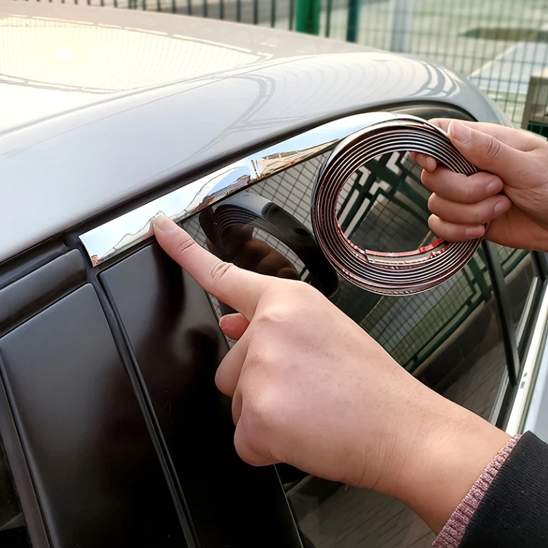Auto-Zierstreifen, Autofenster, Chrom, heller Streifen, Galvanisierung, silbriger Streifen