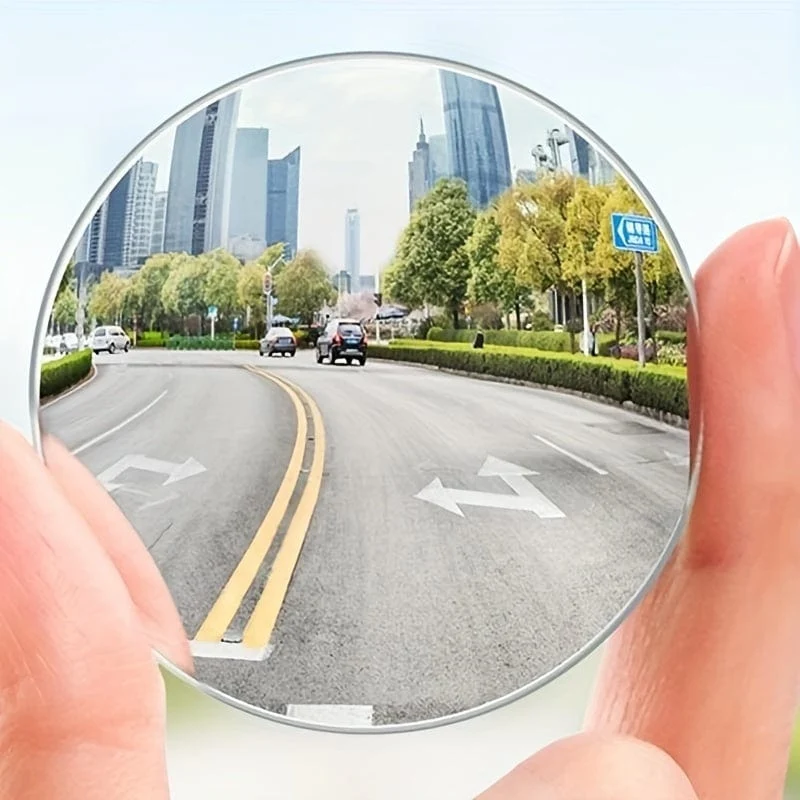 Neue 2 stücke Einstellbare Auto Blinden Fleck Glas Spiegel 360 Grad Seite Weitwinkel Rückspiegel Kleine Randlose Runde Spiegel sicheres Fahren