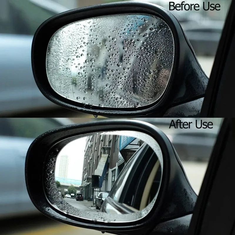 2 stücke Auto Anti-Regen Klar Film Hinten Linsen Schutz Düse Wasserdichte Film Auto Aufkleber Fittings95x135mm (3.74*5.3 zoll)