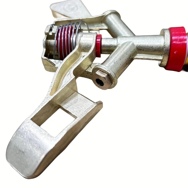 1 Stück, 1/2 Zoll Legierungs-Schlagsprinkler, verstellbar von 0–360 Grad, Rotations-Wassersprinklerkopf für die Gartenbewässerung