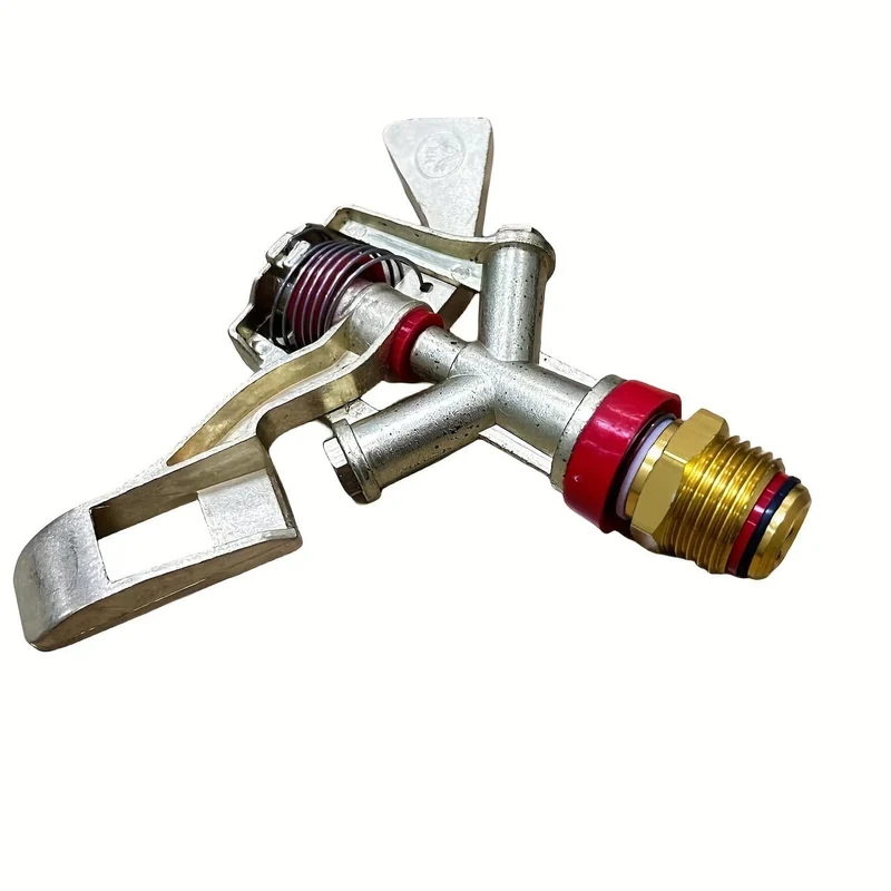 1 Stück, 1/2 Zoll Legierungs-Schlagsprinkler, verstellbar von 0–360 Grad, Rotations-Wassersprinklerkopf für die Gartenbewässerung