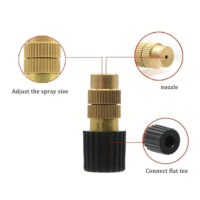 10 stücke Automatische Bewässerung System Haushalt Zerstäubung Düse Anlage Spritzen Spray Staub Reduzierung Gartenarbeit Bewässerung Timer Düse