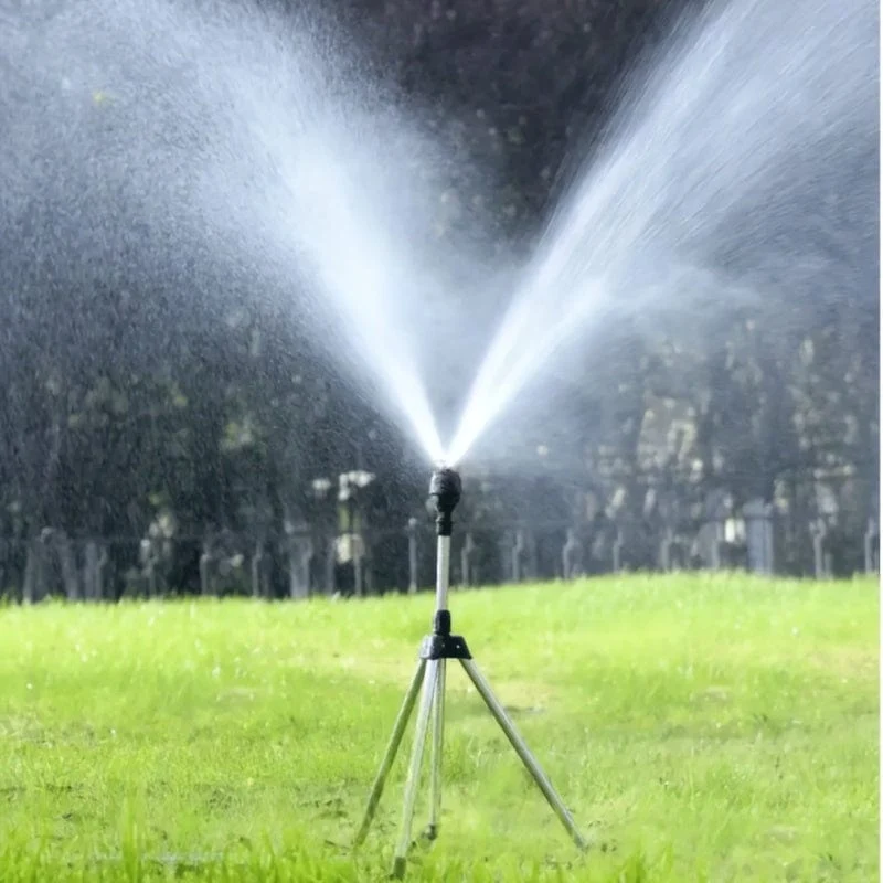 1 Satz, 360-Grad-Bewässerungssprinklerkopf mit Stativ-Teleskopunterstützung, automatisch rotierender Sprüher, Garten-Rasenbewässerungssprinkler, Tropfwasser-Sickergerät, Balkon-Sukkulentensprinkler