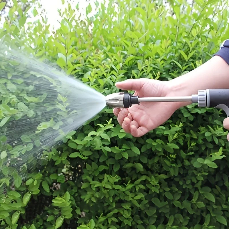 1-teilige Hochdruckpistole mit langer Stange, Autowaschwasserpistole, Gartenschlauchdüse, Gartenbewässerungswasserpistole, Haushaltsautowaschwerkzeug, Spritzpistole mit gummiertem Griff