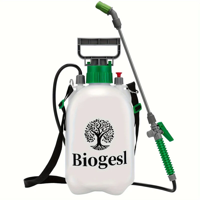 1 Set Gartenwassersprüher – 4.92-l-Pumpdruckflasche mit 3 Düsen, verstellbarem Schultergurt und Druckentlastungsventil – perfekt für Pflanzen und Reinigung!