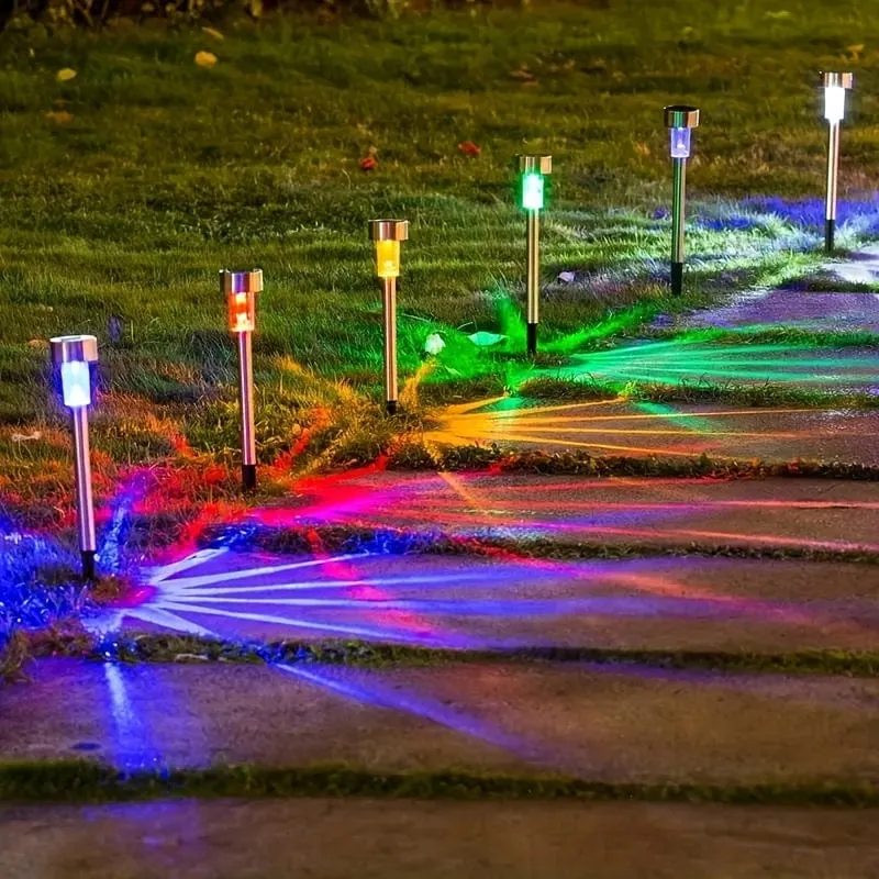 10 Packungen Solar-Landschafts-Rasenleuchten für den Außenbereich, wasserdichte Außenleuchten, Solar-Gartenleuchten, Solar-Hofleuchten, für Wege, Terrasse, Hof, Rasen, Gehweg, Deck und Auffahrt