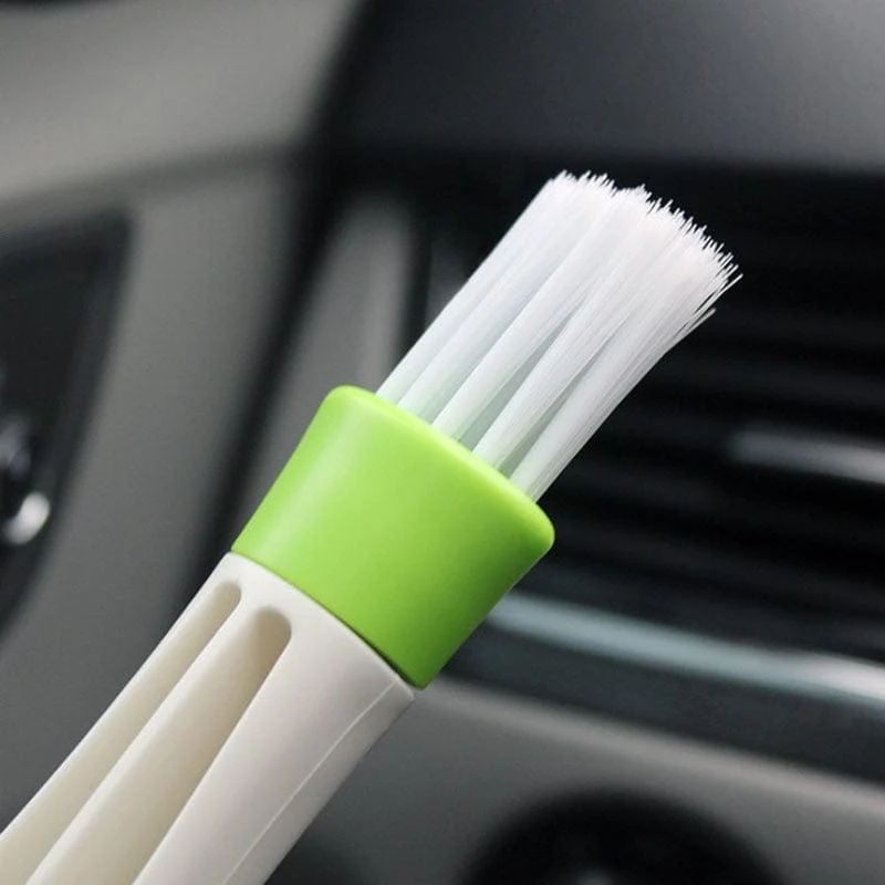 1 Stück 2-in-1-Auto-Auslass-Entlüftungsreiniger, Klimaanlagen-Auslass-Reinigungsbürste, Auto-Innenreinigungswerkzeug, Mehrzweck-Innenstaubentferner